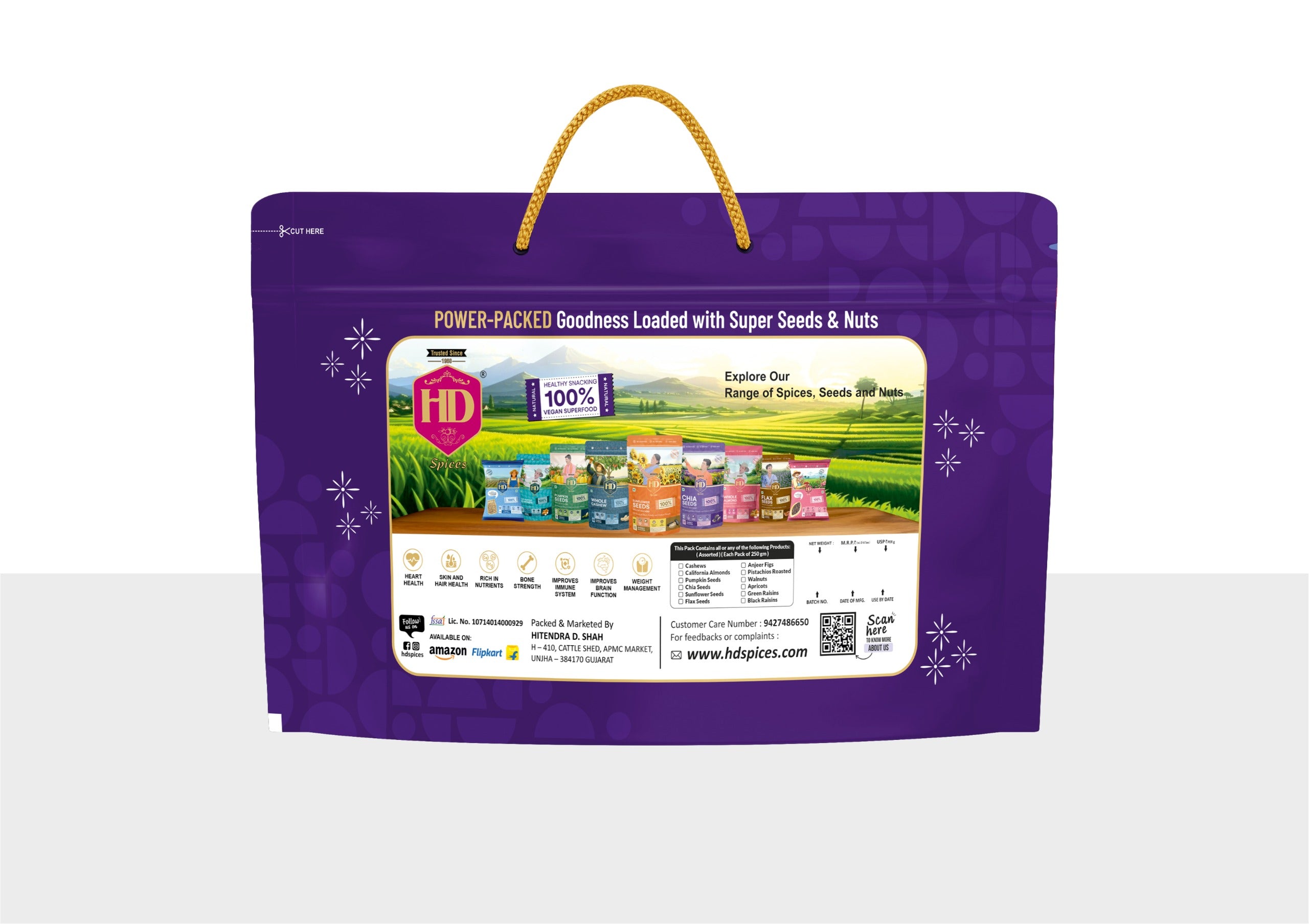 Dryfruits & Seeds Combo Pack ( 7 in 1 ) 250 gm Each. Total 1.75 Kgs of Pure Goodness